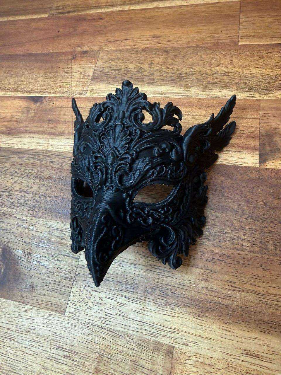 Enchanting Black Raven Sculpture