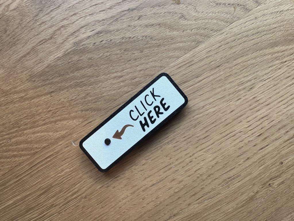 A clicker with a surprise: "Click here"