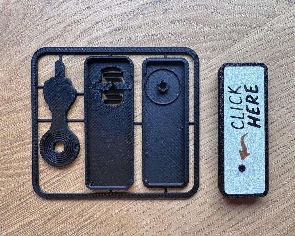 A clicker with a surprise: "Click here"