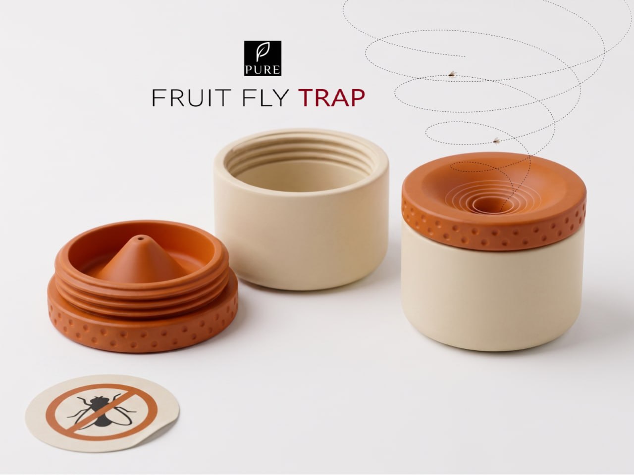 A trap for fruit flies.