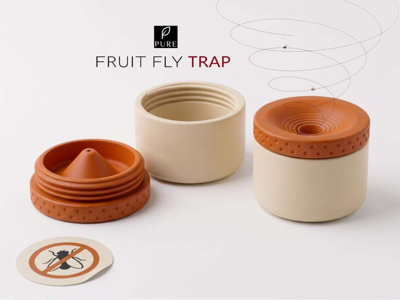 A trap for fruit flies.