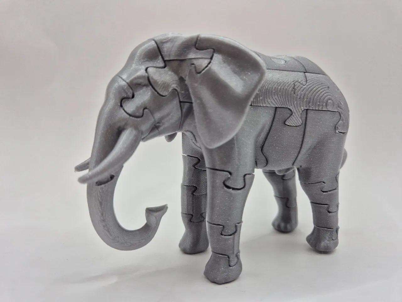 3D puzzle of 45 pieces, Elephant🐘
