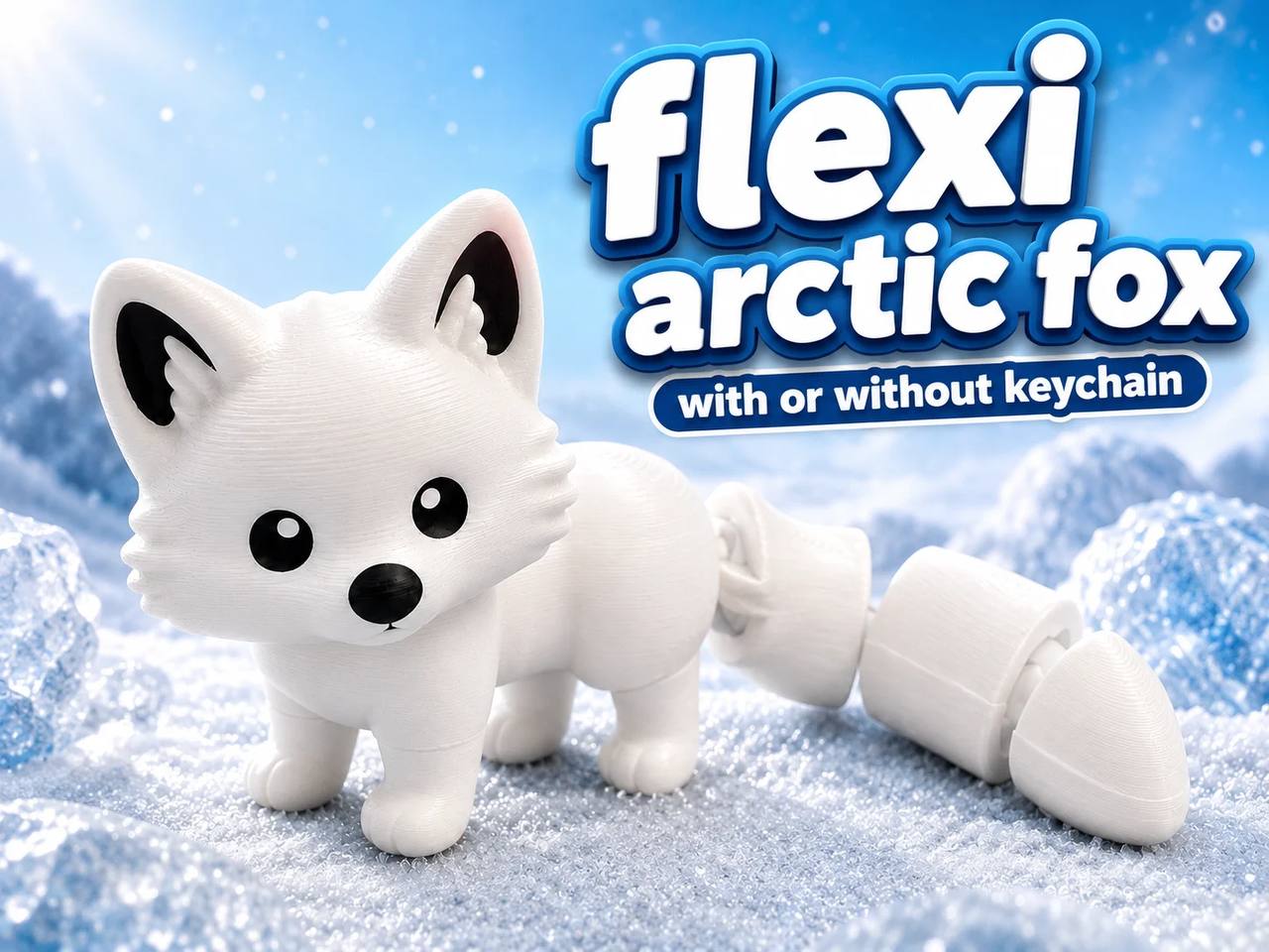 A flexible fox figurine.
