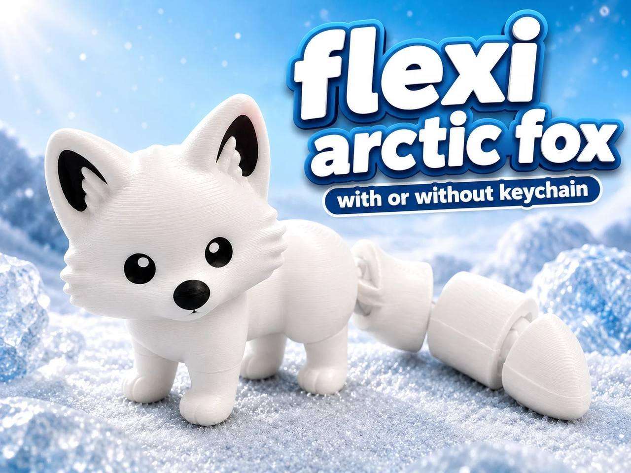 A flexible fox figurine.