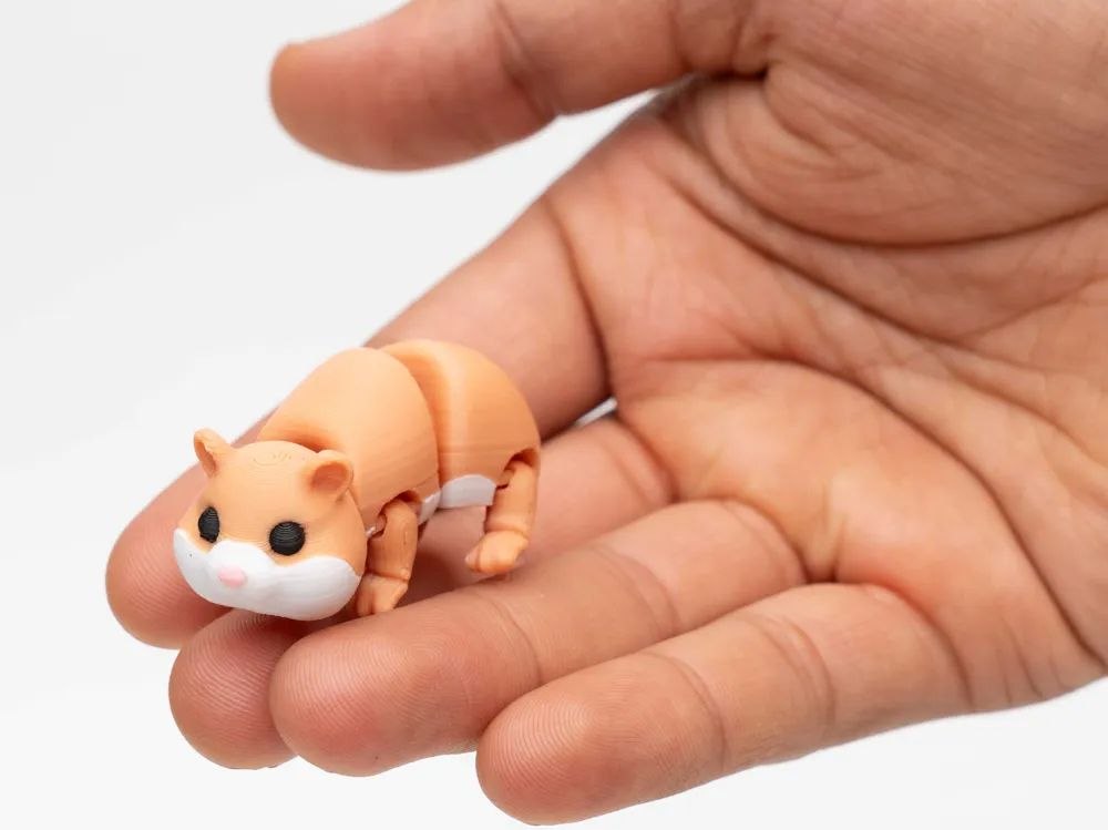 A flexible hamster figurine.