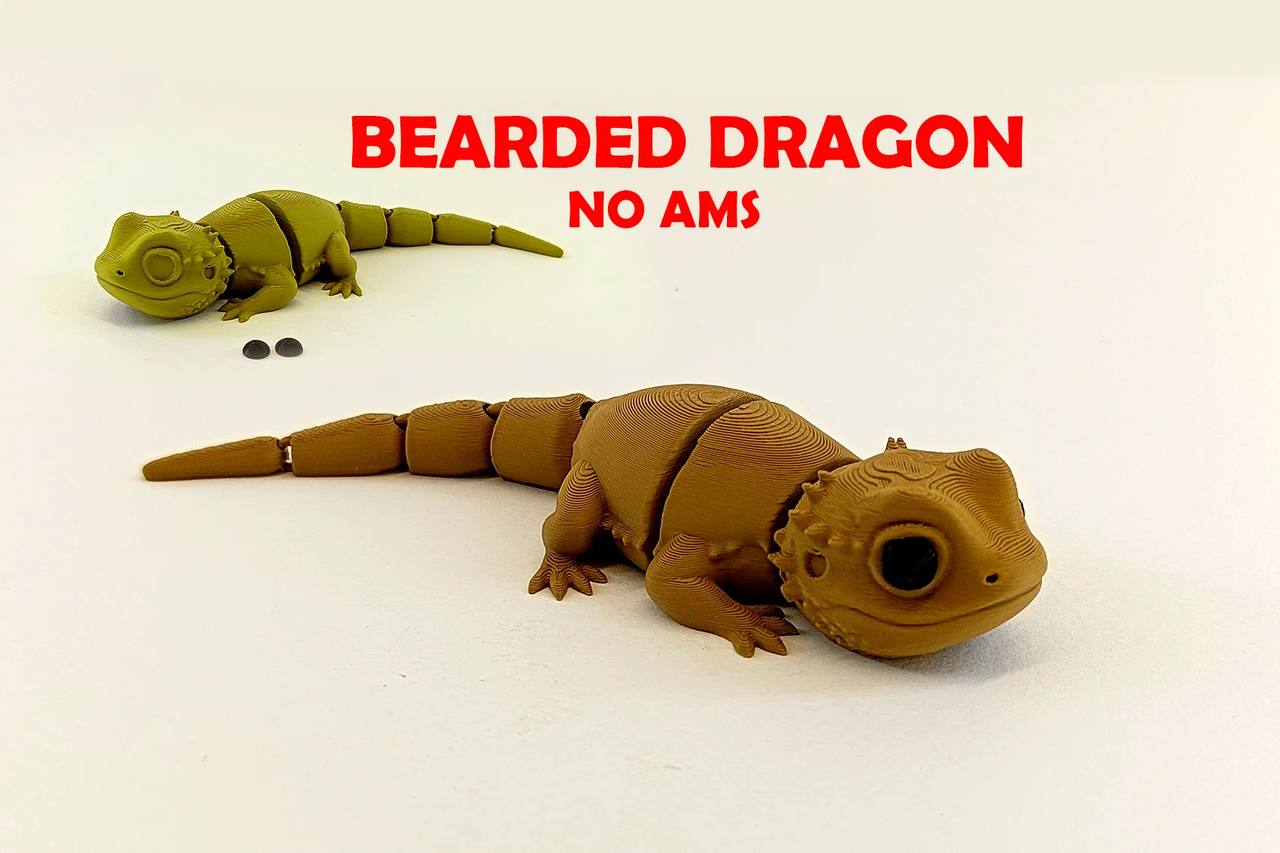 A flexible lizard figurine.