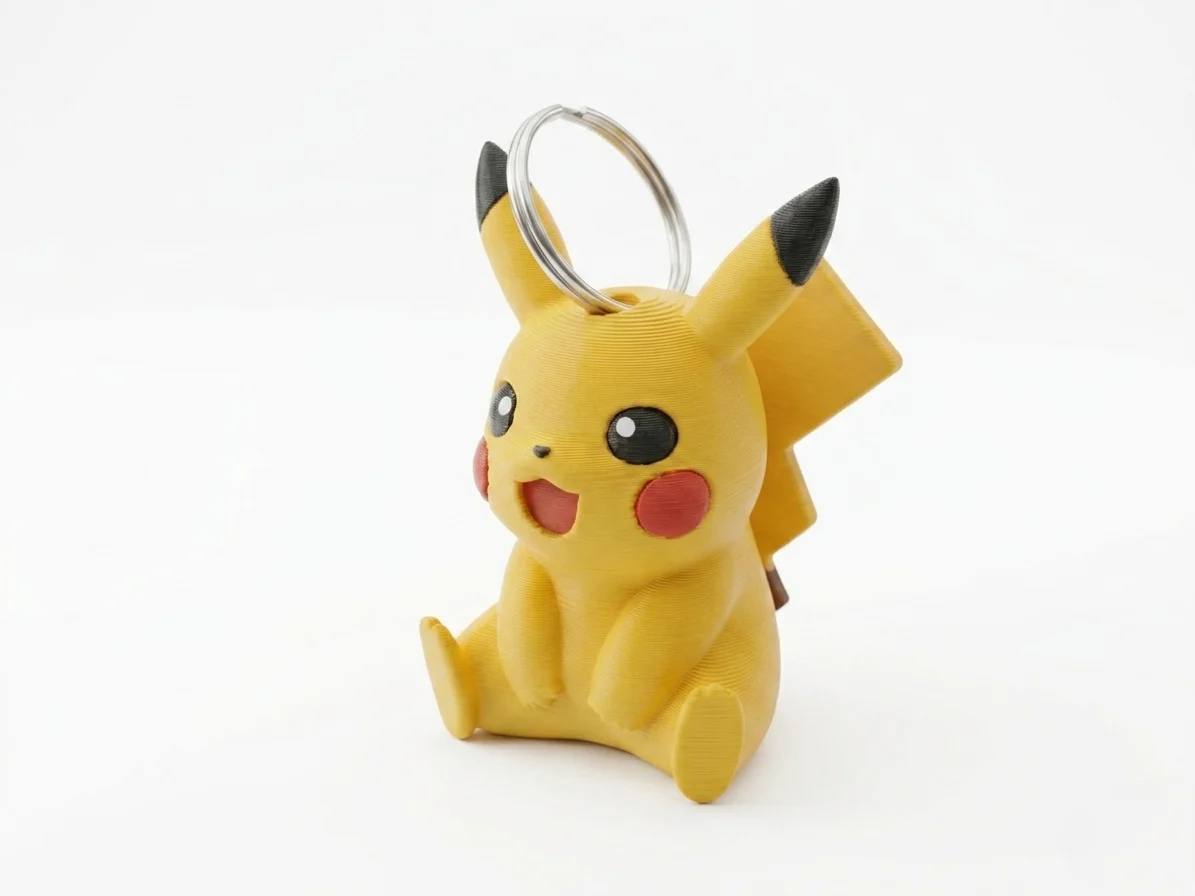 A keychain in the form of Pikachu.