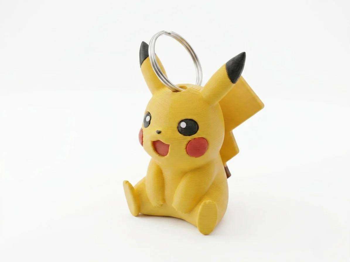 A keychain in the form of Pikachu.