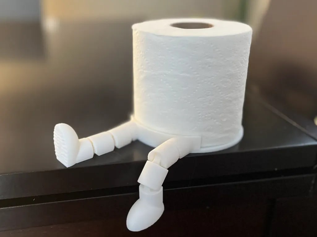 Flexi leg toilet paper holder 🦵🏼🦵🏼