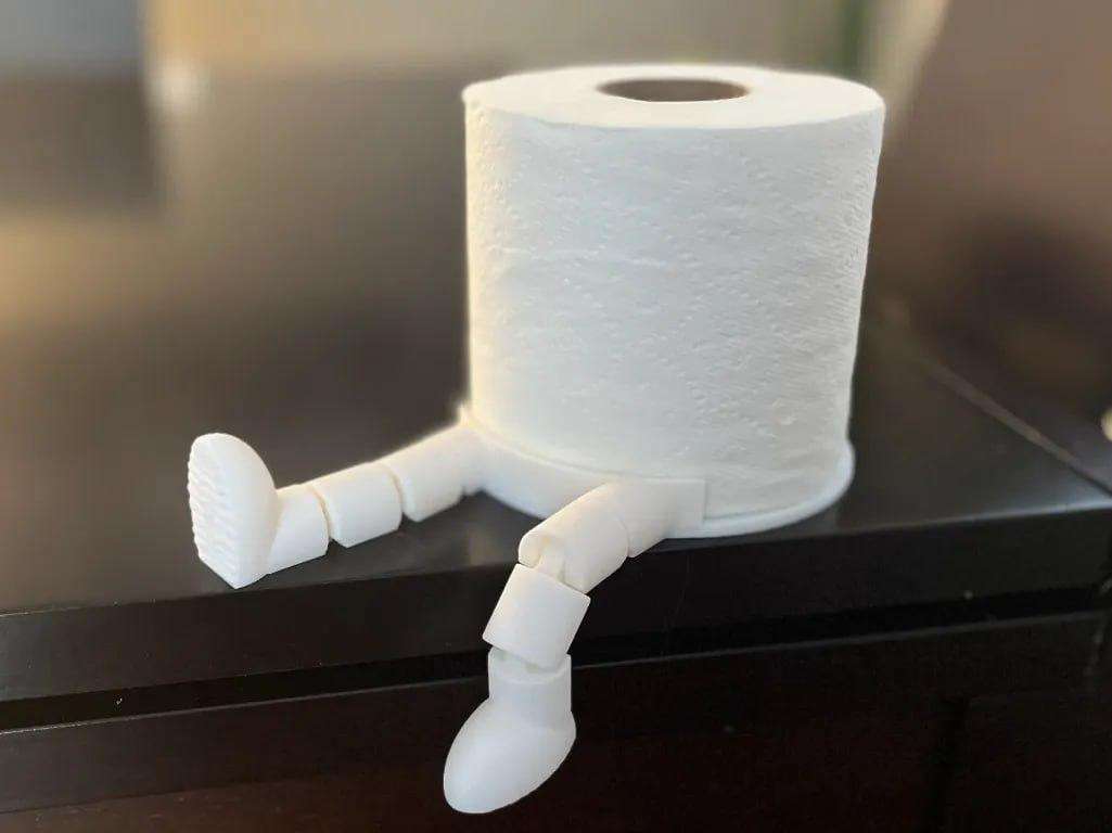 Flexi leg toilet paper holder 🦵🏼🦵🏼