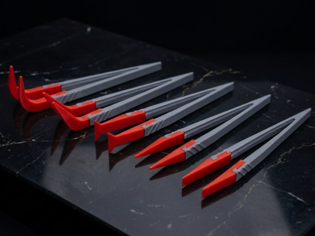 Tweezers with replaceable tips for precise work.