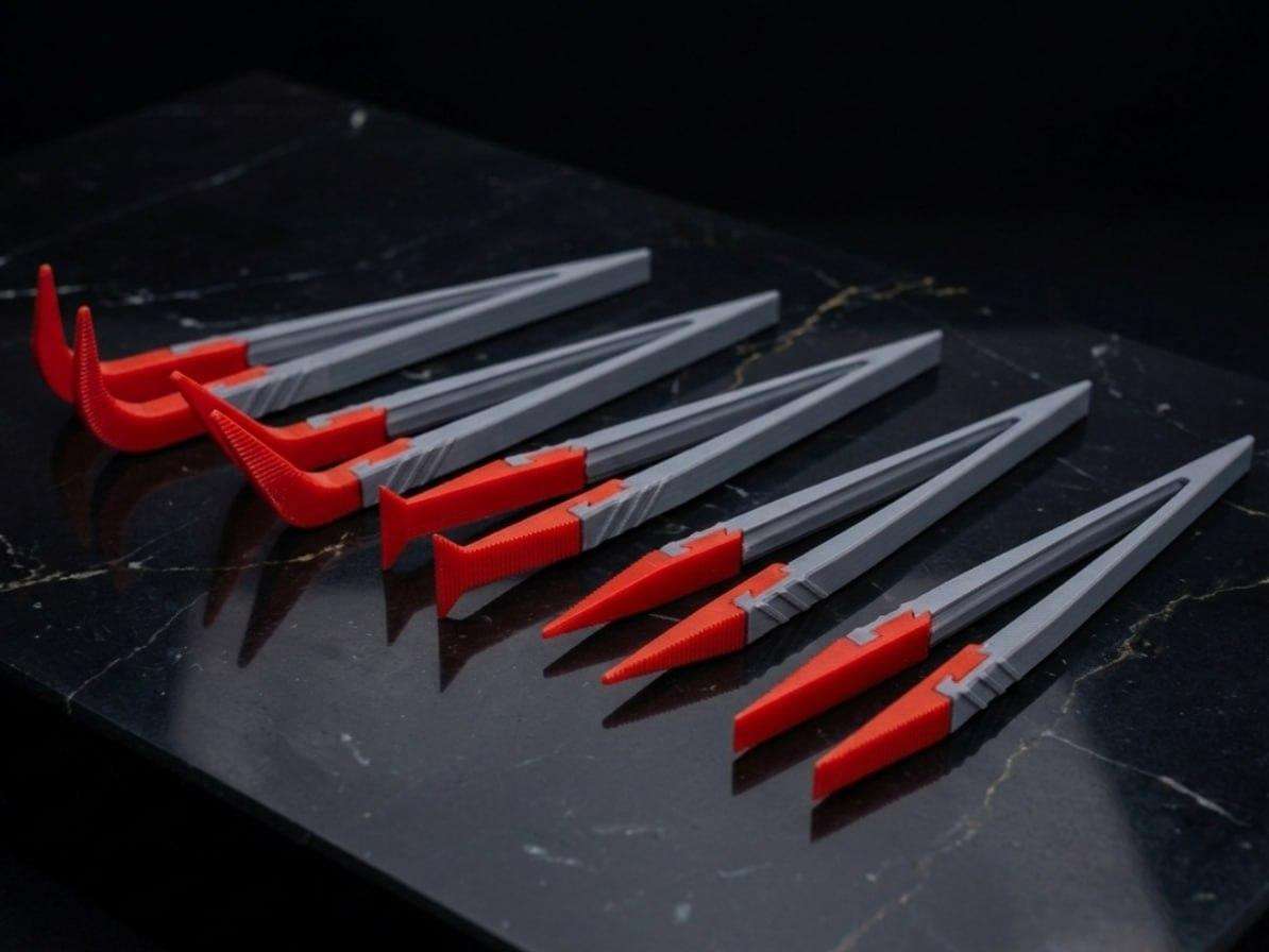 Tweezers with replaceable tips for precise work.