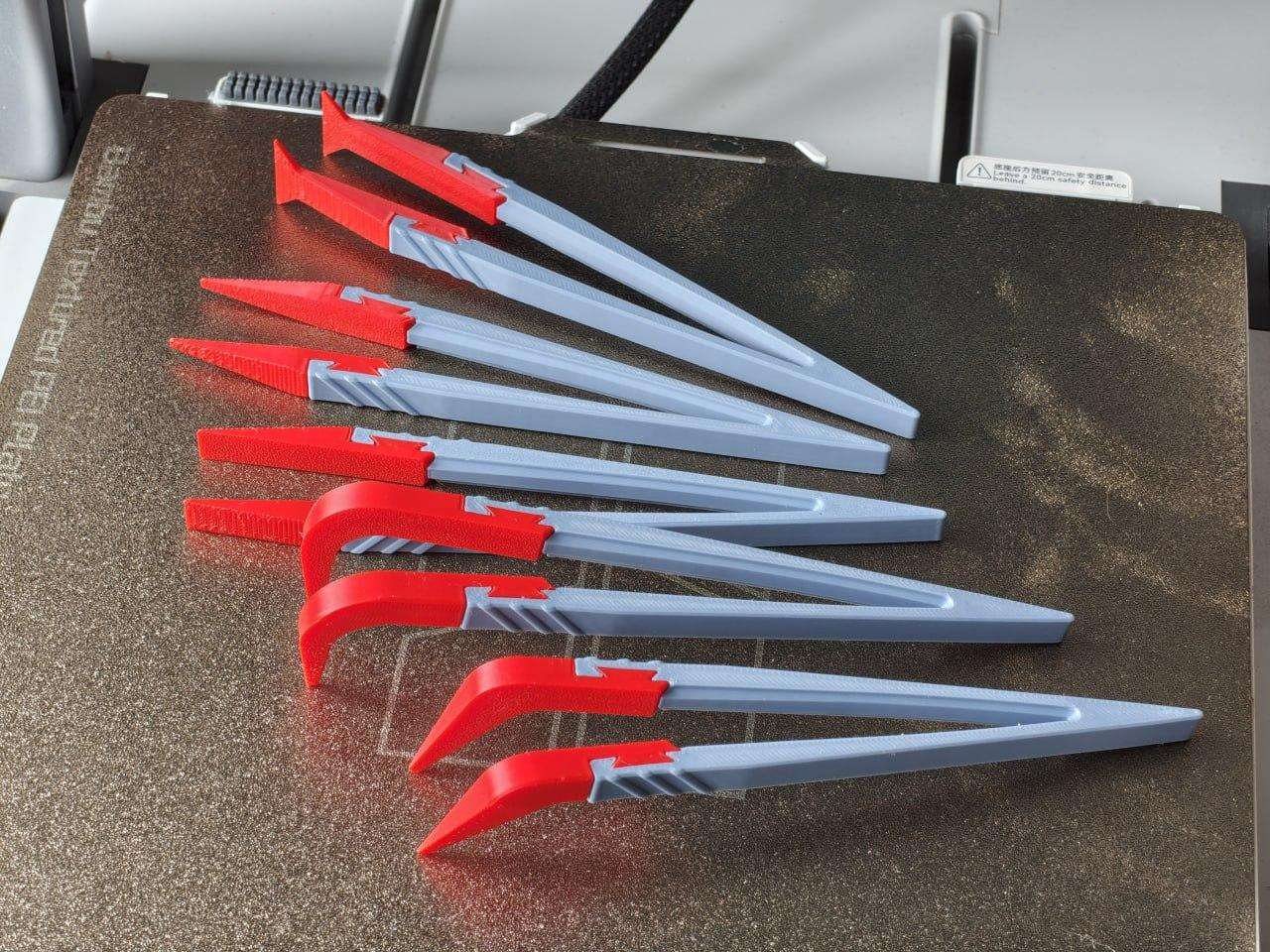 Tweezers with replaceable tips for precise work.
