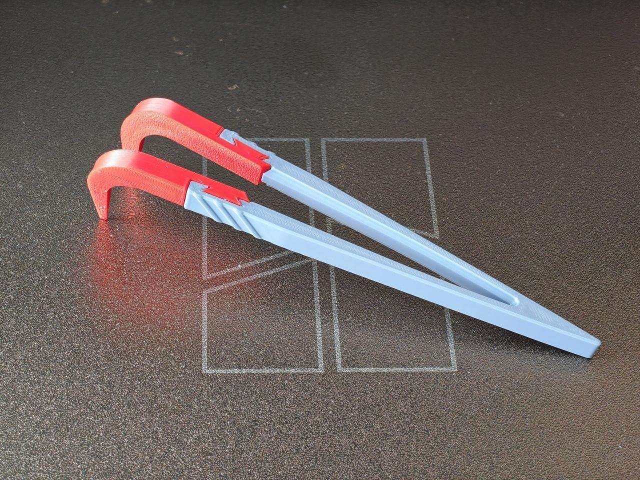 Tweezers with replaceable tips for precise work.